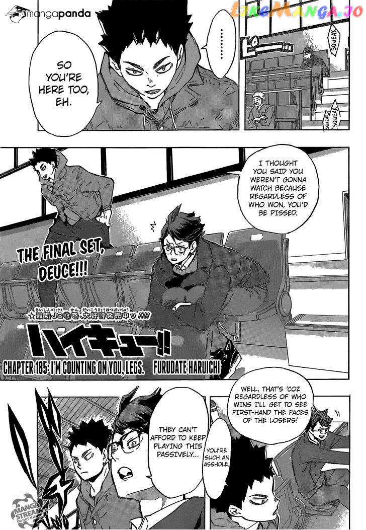 Haikyuu!!, Chapter 185 image 01
